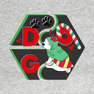 Puzzle DOG SANTA T-Shirt